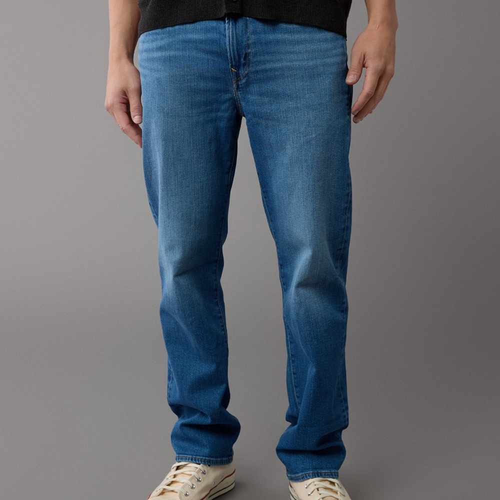 American Eagle Ne(x)t Level Flex Straight Leg Jeans Medium Indigo 33 x 32